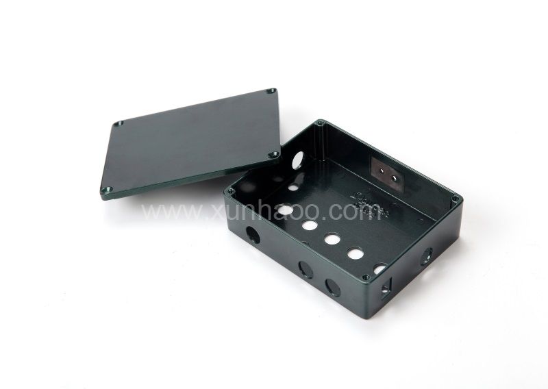 Aluminum housing with black anodizing