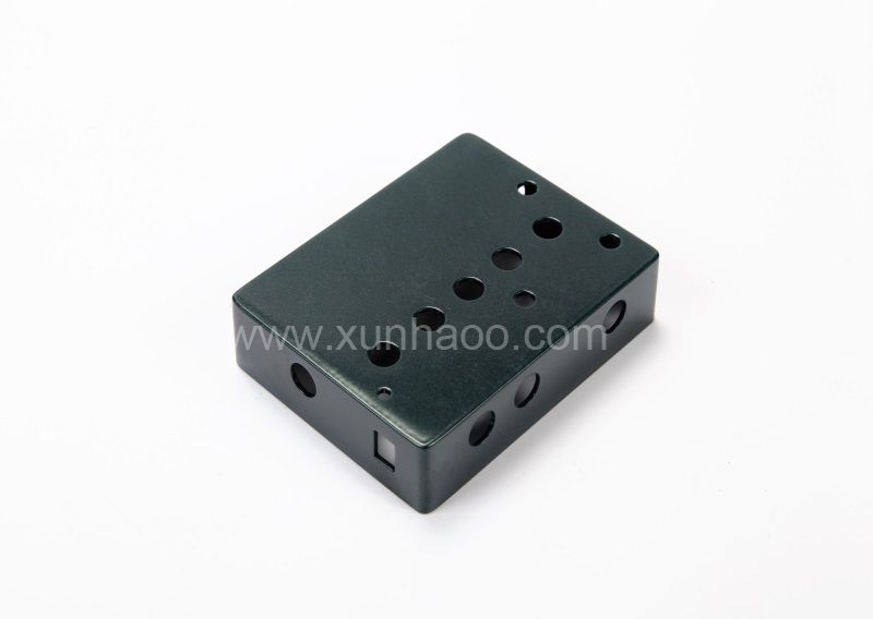 Aluminum housing with black anodizing