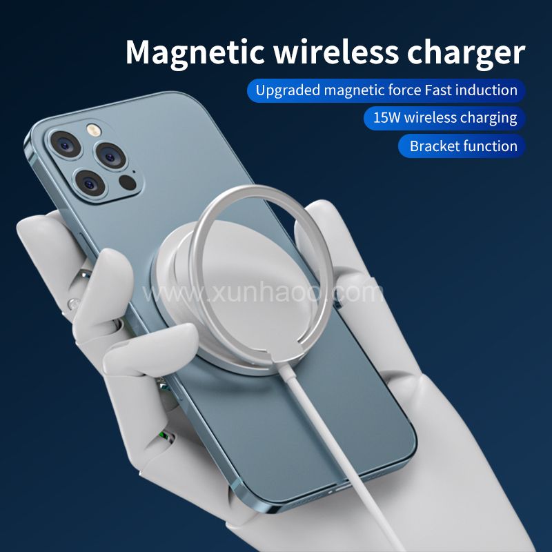 fMagsafe wireless charger with mobile phone holder function