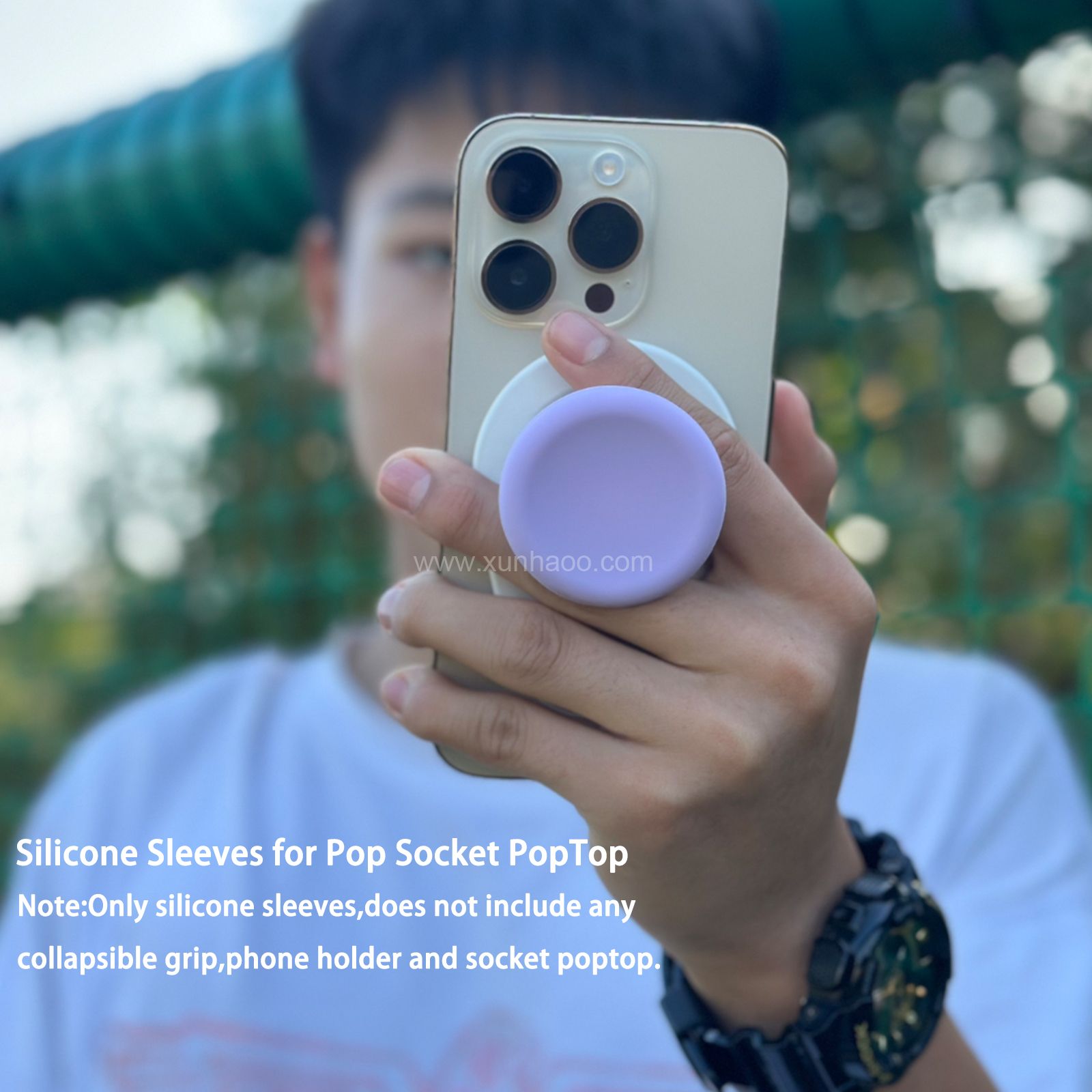 Soft Silicone Cover for Socket PopTop (Silicone Sleeves Only), Socket PopTop Silicone Sleeves for Pop Socket Phone Grips, Swappable Top Silicone Sleeves for Pop Socket Phone Wallet