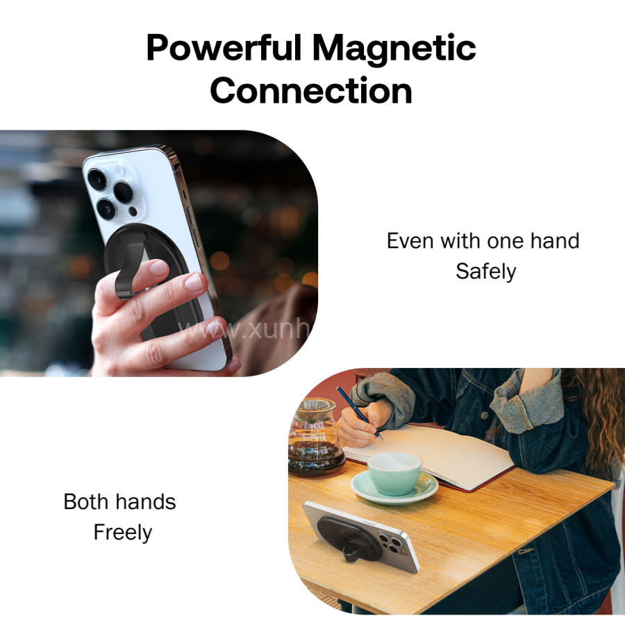 Magnetic Phone Ring Holder for Mag Safe, Magnetic Phone Grip for iPhone 15/15 Pro/15 Pro Max/15 Plus/14/14 Pro/14 Pro Max/14 Plus/13/13 Pro/13 Mini/13 Pro Max/12/12 Pro/12 Mini/12 Pro Max