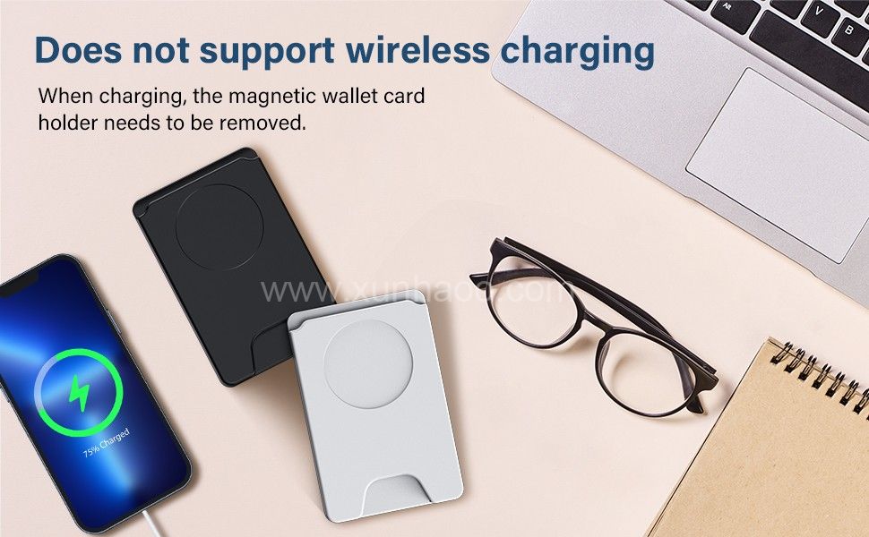 Magnetic Wallet Compatible with Magsafe Wallet for iPhone 14/13/12 Series Magnetic Card Wallet Holder with MagSafe【Wallet Only】 Works for Pop Socket Grip