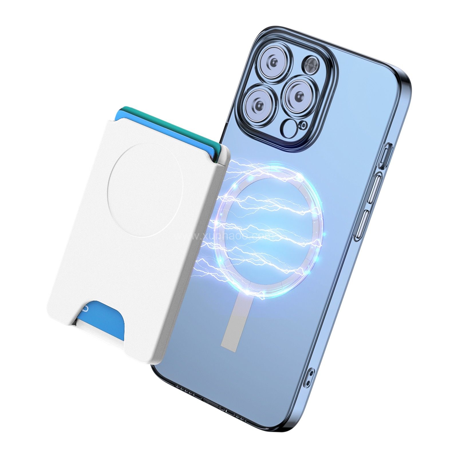 Magnetic Wallet Compatible with Magsafe Wallet for iPhone 14/13/12 Series Magnetic Card Wallet Holder with MagSafe【Wallet Only】 Works for Pop Socket Grip
