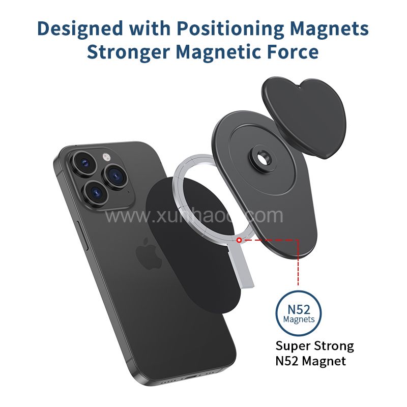 Creative For Magsafe Magnetic Suction Airbag Bracket For IPhone  Customizable Phone Socket Holder Finger Grip