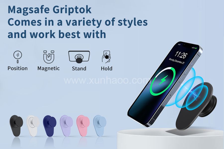 Magnetic Cell Phone Grip With Magnet For Iphone ,Pull Up Griptok Phone Socket Holder Stand With Magnet
