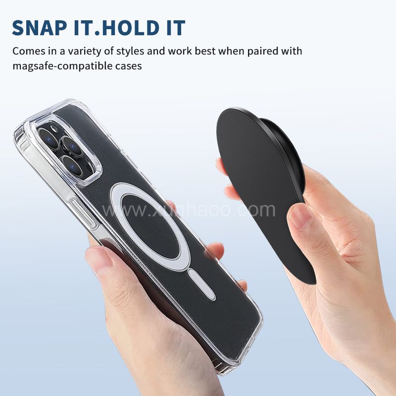 Magnetic Cell Phone Grip With Magnet For Iphone ,Pull Up Griptok Phone Socket Holder Stand With Magnet