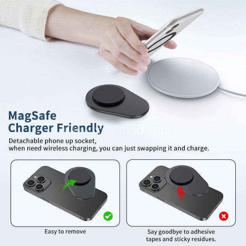 Magnetic Cell Phone Grip With Magnet For Iphone ,Pull Up Griptok Phone Socket Holder Stand With Magnet