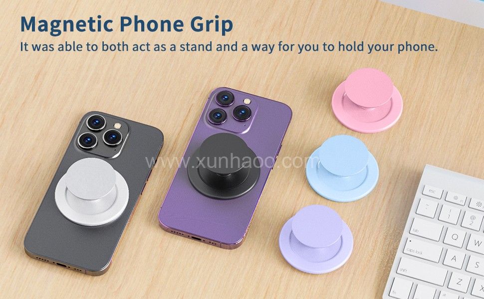 Magnetic Airbag Mobile Phone Holder for iPhone 14 13 12 Series - Magnetic Griptok Up Socket Magnetic Phone Grip Holder