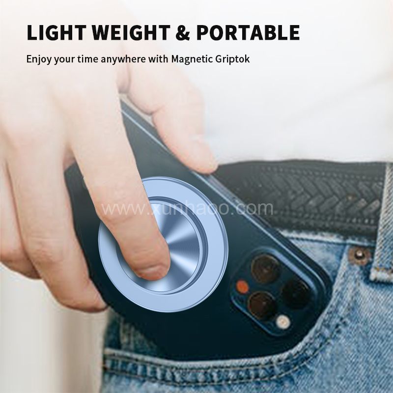 Phone Socket Magnetic Phone Grip Phone Holder Magcafe Griptok Magnetic Popping Socket for iPhone 14 13 12 Series and Magnetic Case