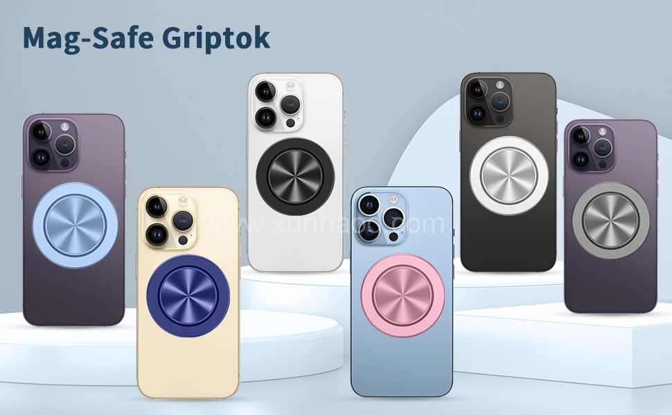 Phone Socket Magnetic Phone Grip Phone Holder Magcafe Griptok Magnetic Popping Socket for iPhone 14 13 12 Series and Magnetic Case