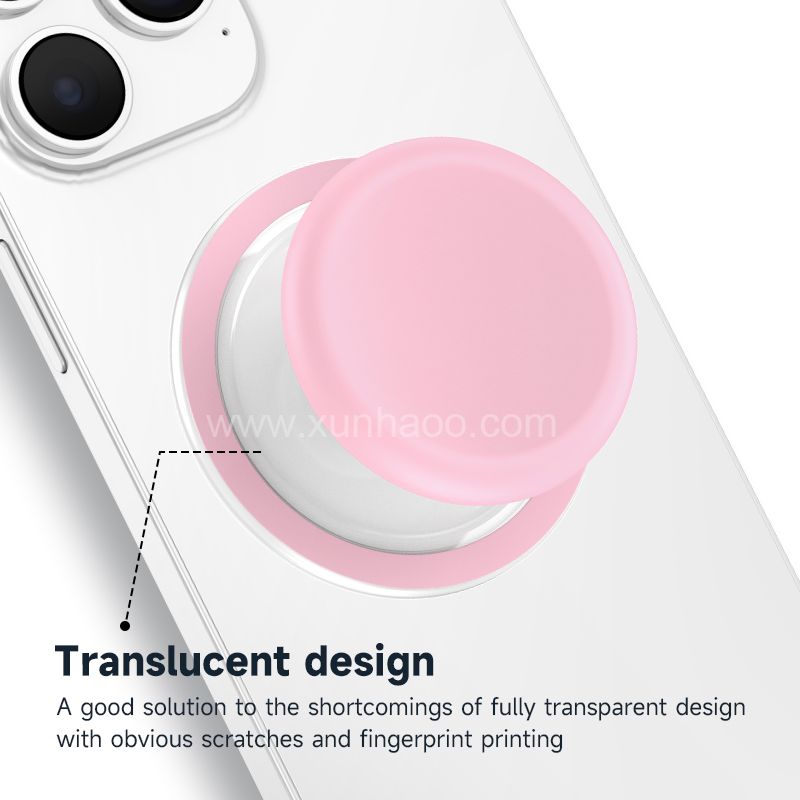 Strong Magnetic Suction Airbag Bracket with Silicone Cover Transparent Magnetic Suction Phone Holder Telescopic Phone Airbag Holder Lazy Holder Phone Grip Holder